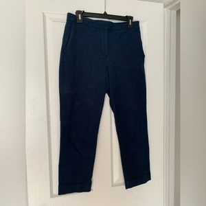 Ann Taylor ankle pant high waisted navy blue